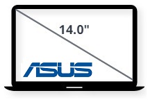 מסך “14.0 למחשב נייד אסוס ASUS